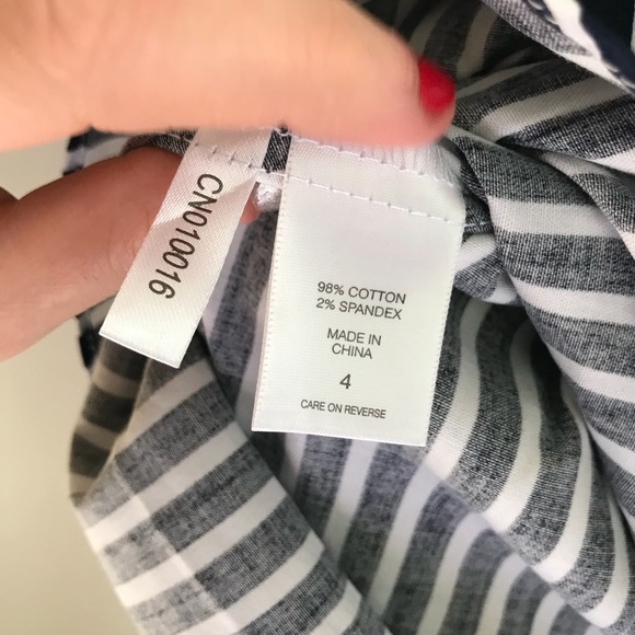 NY & Company - Striped Tie-Front Hi-Lo Skirt 💃🏻 - Picture 8 of 8